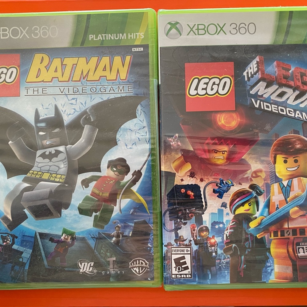 LEGO Batman & LEGO Movie Video Games for Xbox 360 - New, Factory Sealed